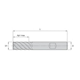Solid Carbide End Mills •  Finishers • Series D507 D517 • Sharp Edge • Metric - Big-tools Industrial Supply Tools for Metal Cutting
